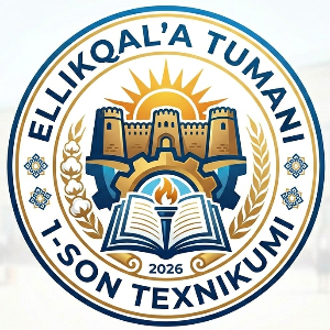 Ellikqal'a tuman 1 son texnikumni Logotip